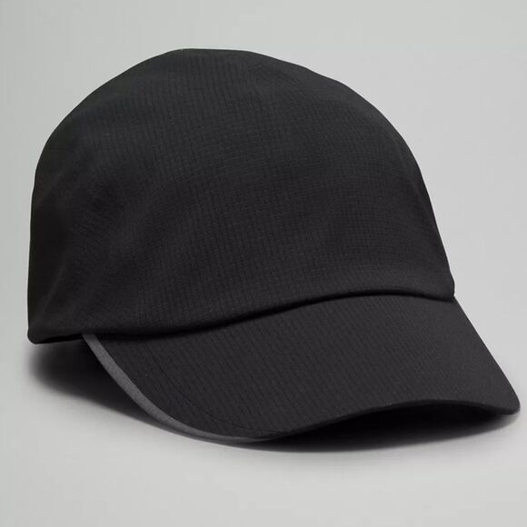 lululemon L/XL Black Unisex Fast & Free WovenAir Vent Running Hat - Picture 1 of 14